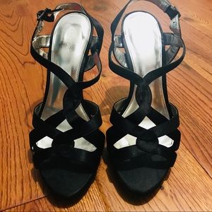 Calvin Klein Black Heeled Sandals